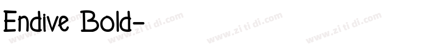 Endive Bold字体转换